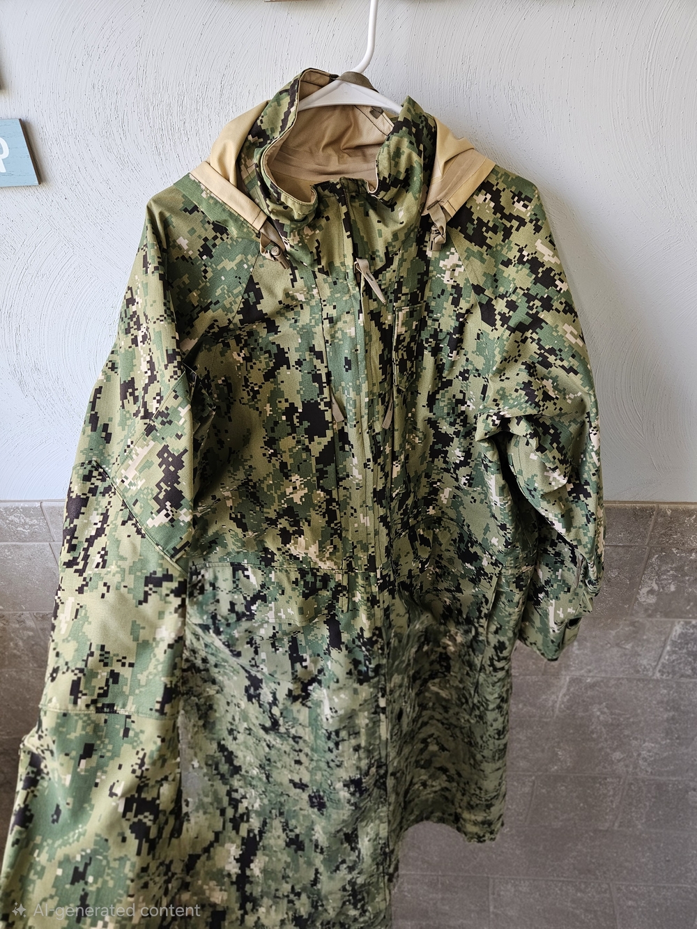 US Navy NWU Type III Gore-Tex Parka Medium Reg Waterproof Camo Jacket
